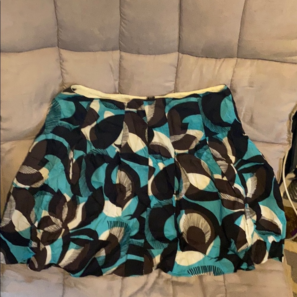 A-line zip up skirt